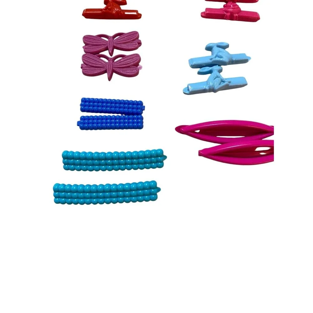 Plastic Barrettes And Pony Tail Holders